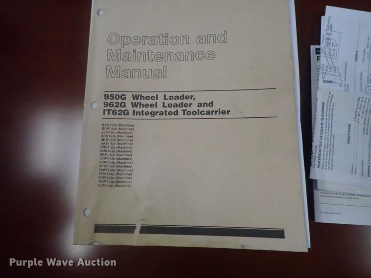 image for item DE0824 2000 Caterpillar 950G  wheel loader