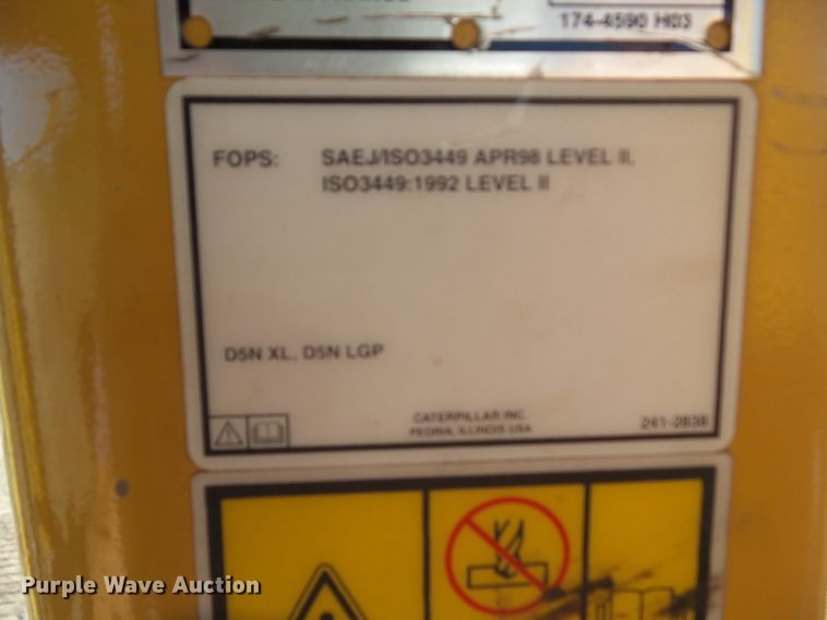 image for item DF0895 2006 Caterpillar D5N LGP  dozer