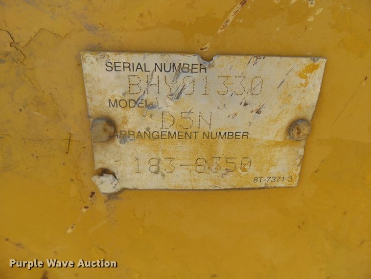 image for item DF0895 2006 Caterpillar D5N LGP  dozer