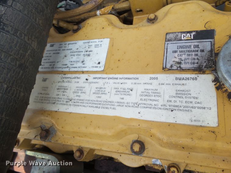 image for item DF0897 2005 Caterpillar 325CL  excavator