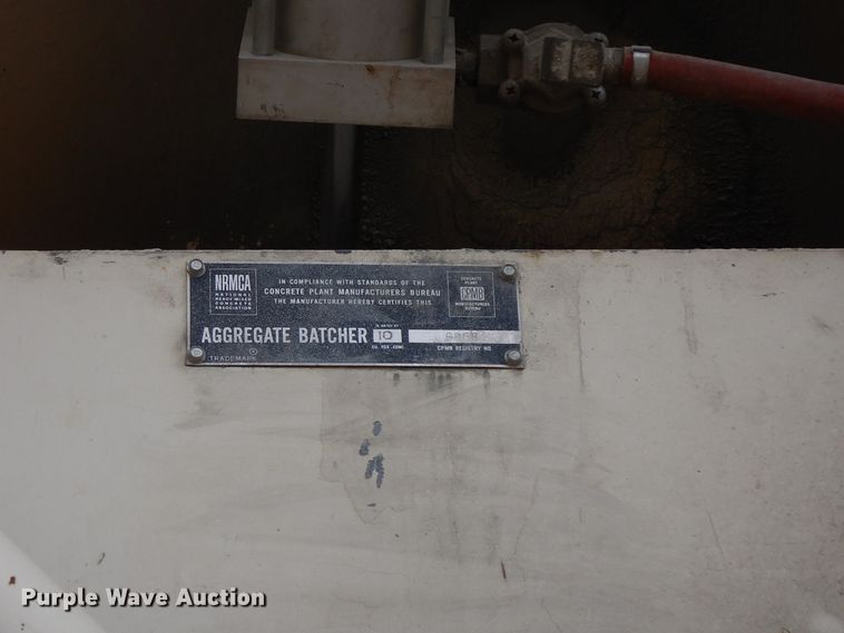 image for item DH6618 1990 Con-e-co 10 All Pro concrete batch plant