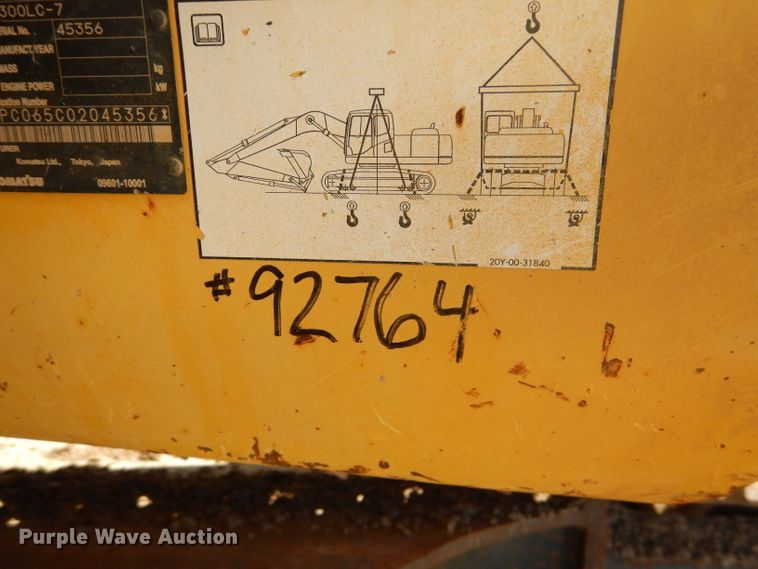 image for item DI8310 2006 Komatsu PC300LC-7  excavator