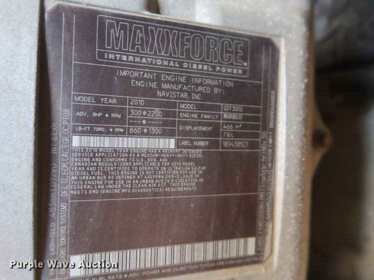 image for item DJ1816 2011 International DuraStar 4400  dump truck