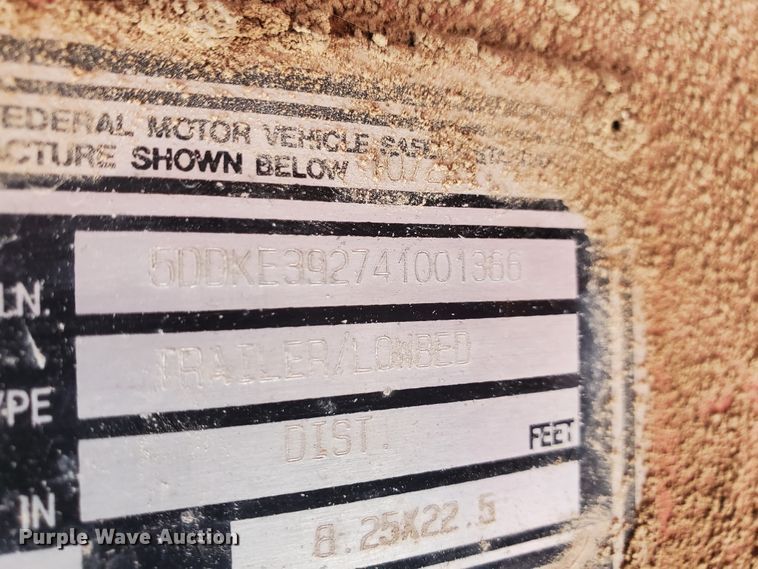 image for item DJ8779 2004 Kaylin Hebert LS-2-35T frac blender trailer