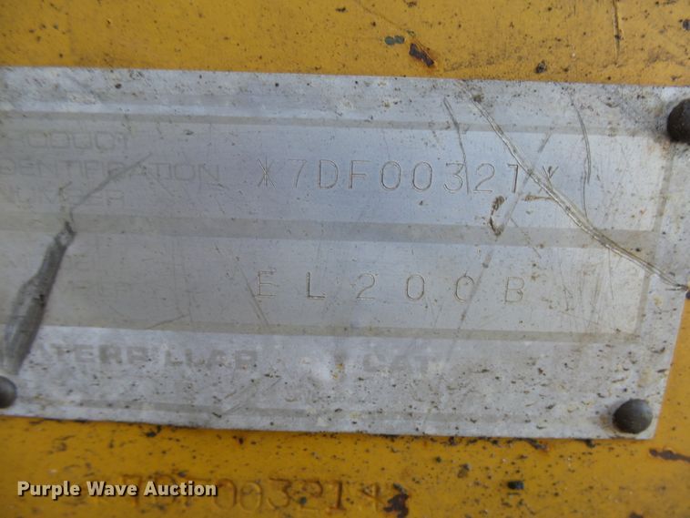 image for item DX9239 1989 Caterpillar EL200B  excavator