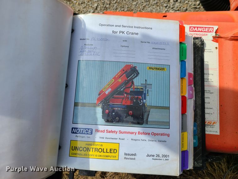 image for item DY9921 Palfinger PK15002 crane