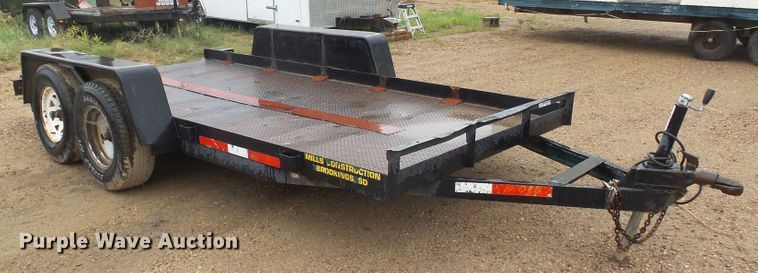 image for item EF9655 1991 Dakota Custom Trailers 8X14 utility trailer