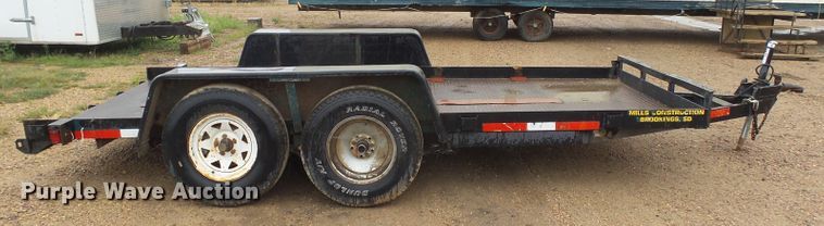 image for item EF9655 1991 Dakota Custom Trailers 8X14 utility trailer