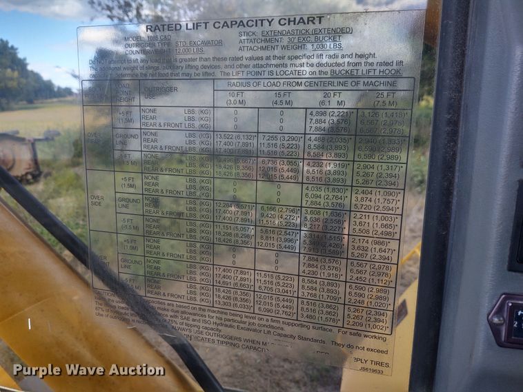 image for item EQ9445 Badger 1085D  wheeled excavator