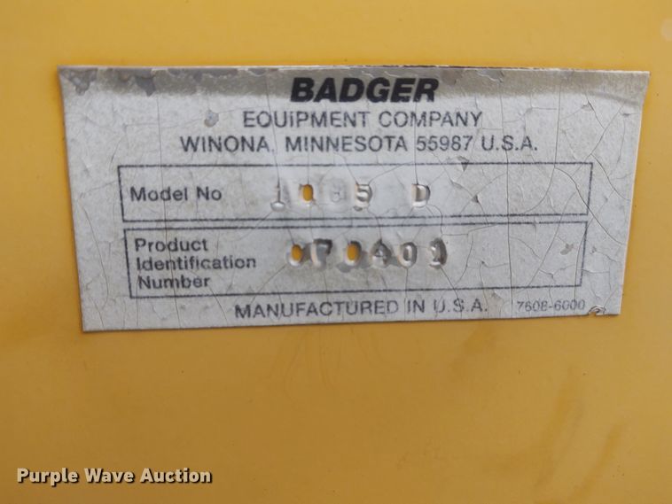 image for item EQ9445 Badger 1085D  wheeled excavator