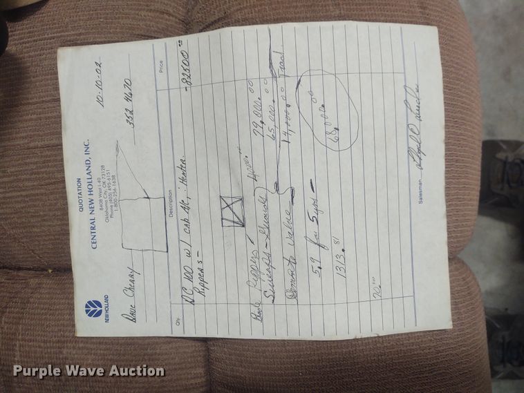 image for item EQ9446 New Holland DC100  dozer