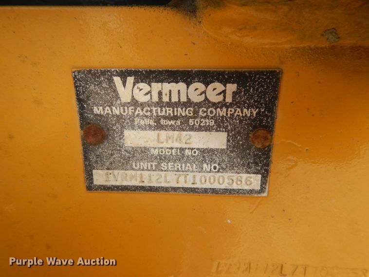image for item FT9054 1996 Vermeer LM42  trencher