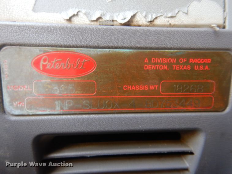 image for item GM9201 2008 Peterbilt 365  crane truck