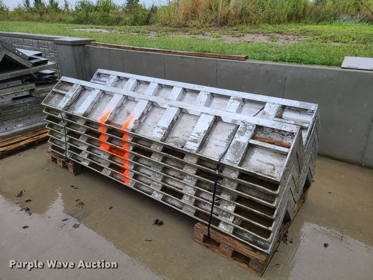 image for item GO9350 (10) pallets of aluminum concrete forms