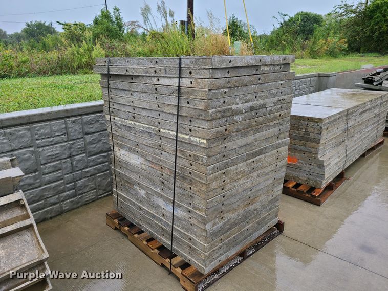 image for item GO9350 (10) pallets of aluminum concrete forms