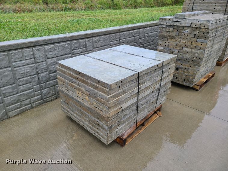 image for item GO9350 (10) pallets of aluminum concrete forms