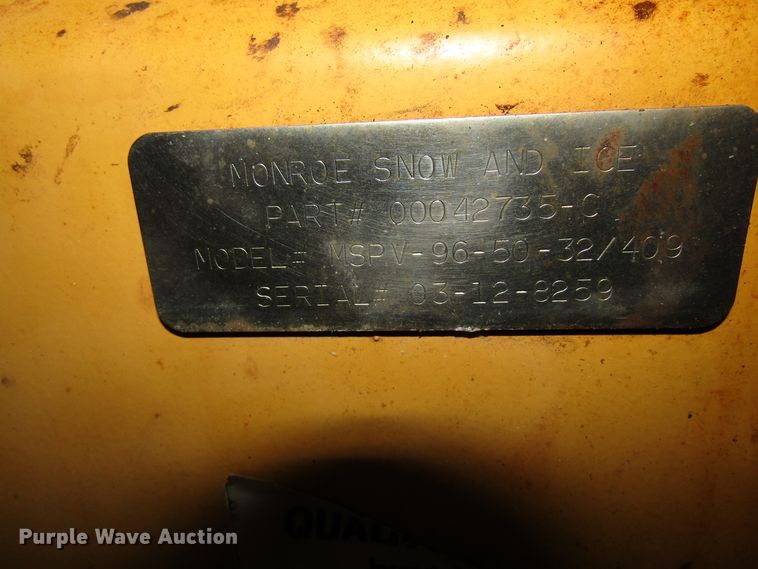 image for item GQ9181 Monroe VSPV-96-50-32/409 stainless steel spreader