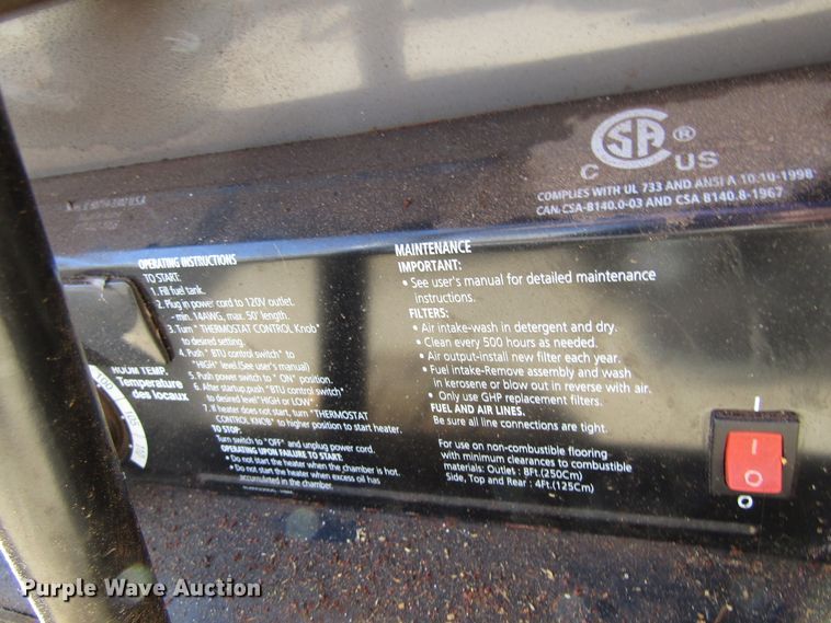 image for item GQ9186 (2) heaters