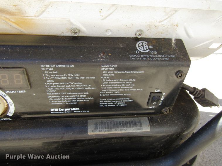 image for item GQ9186 (2) heaters