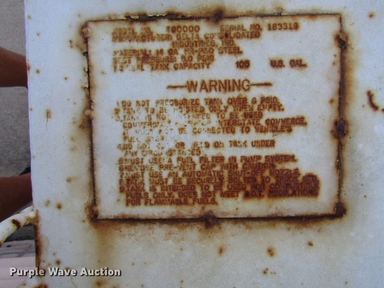 image for item GQ9189 Delta 180000 fuel tank