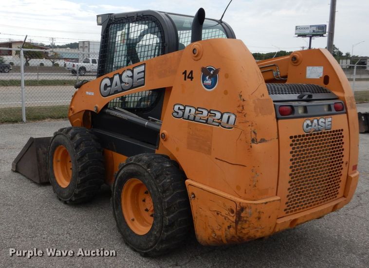 image for item GR9828 2012 Case SR220  skid steer loader