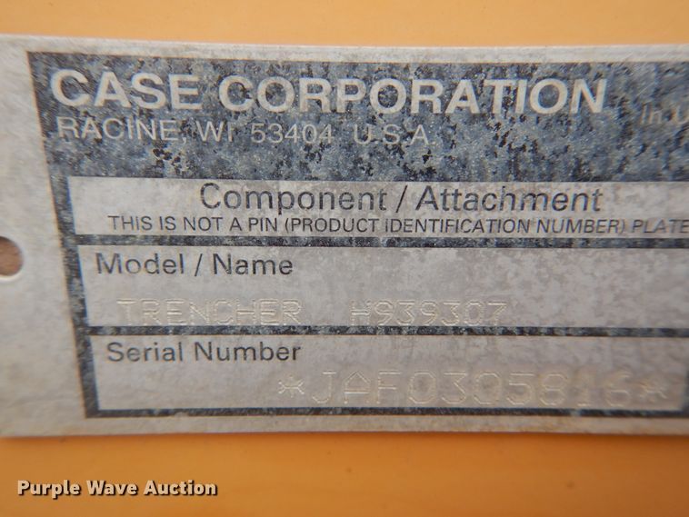 image for item GR9835 1999 Case 460  trencher