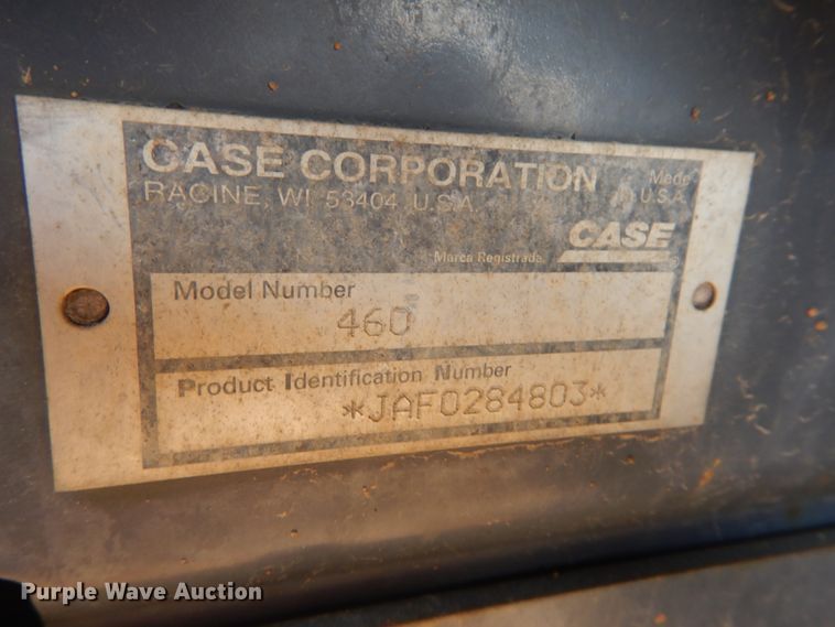 image for item GR9835 1999 Case 460  trencher