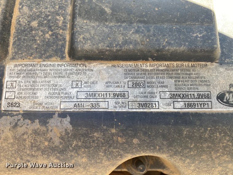 image for item HE9835 2004 Mack Granite  dump truck