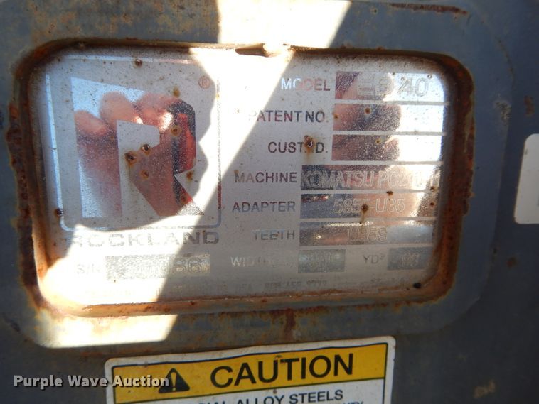 image for item HF9023 Rockland EB40 30"W excavator bucket