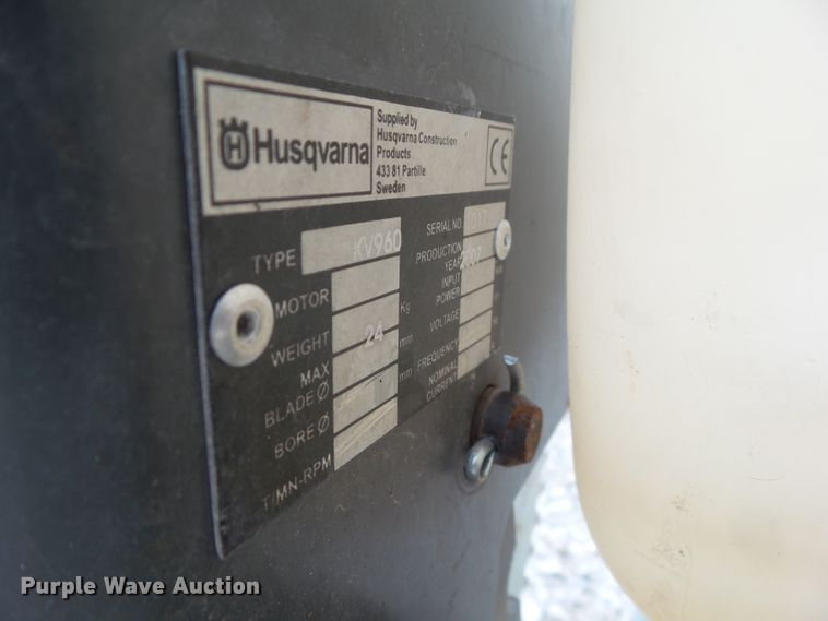 image for item HF9613 Husqvarna KV960 concrete saw cart