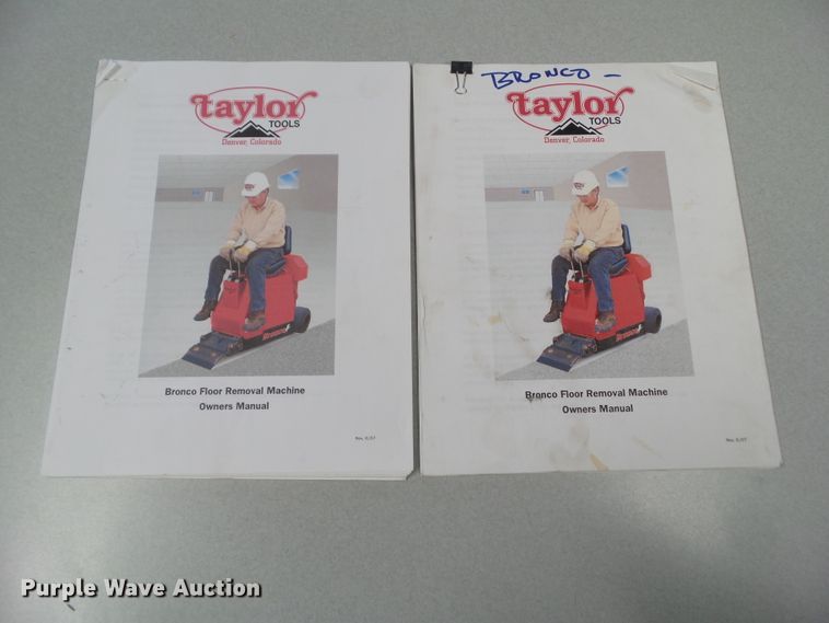 image for item HF9649 Taylor Tool Bronco 260P floor stripper