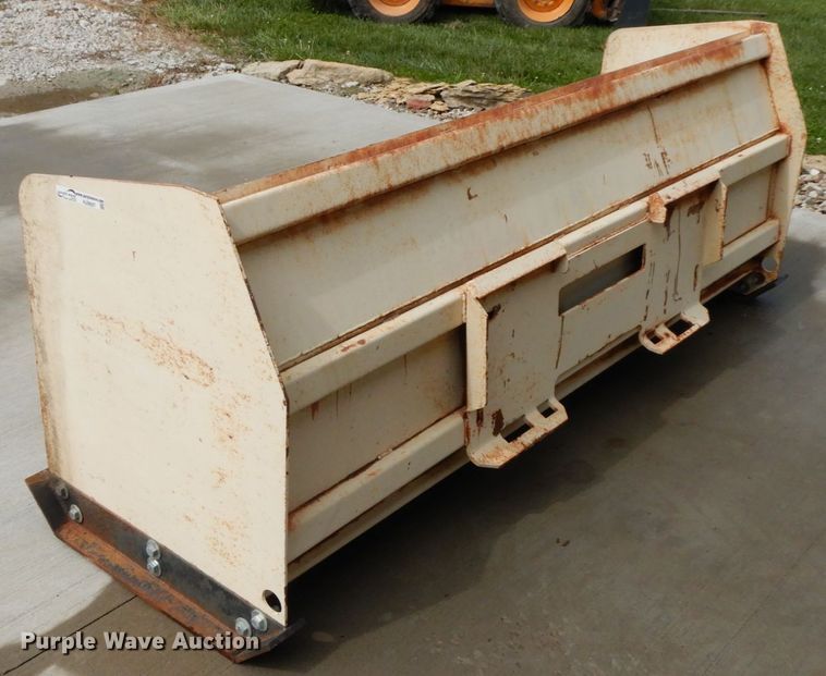 image for item HJ9687 93"W skid steer snow pusher