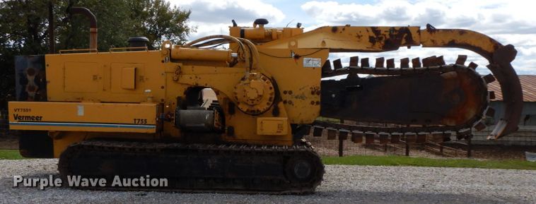 image for item HJ9722 1998 Vermeer T755 Commander  trencher