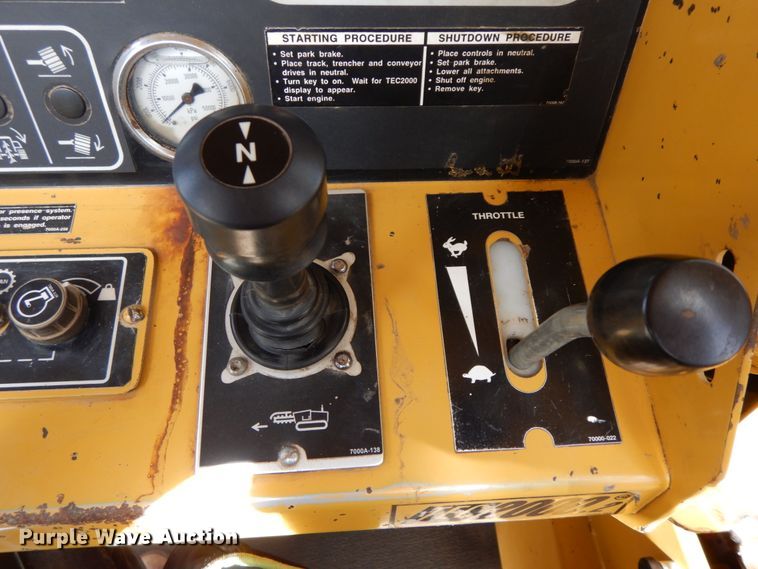 image for item HJ9722 1998 Vermeer T755 Commander  trencher