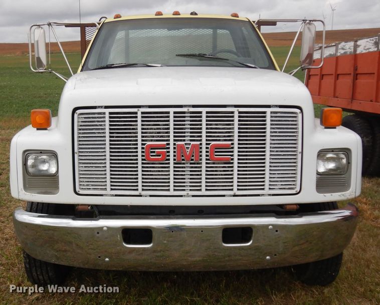 image for item HN9280 1992 GMC TopKick C5500  flatbed truck