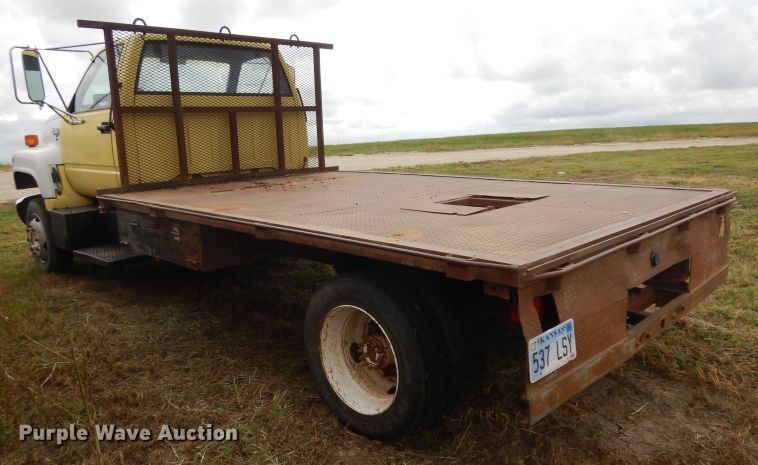 image for item HN9280 1992 GMC TopKick C5500  flatbed truck