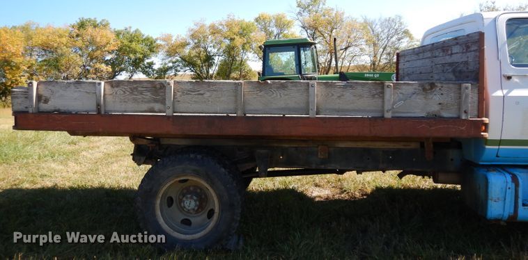 image for item HN9305 1983 Chevrolet C60  flat dump bed truck