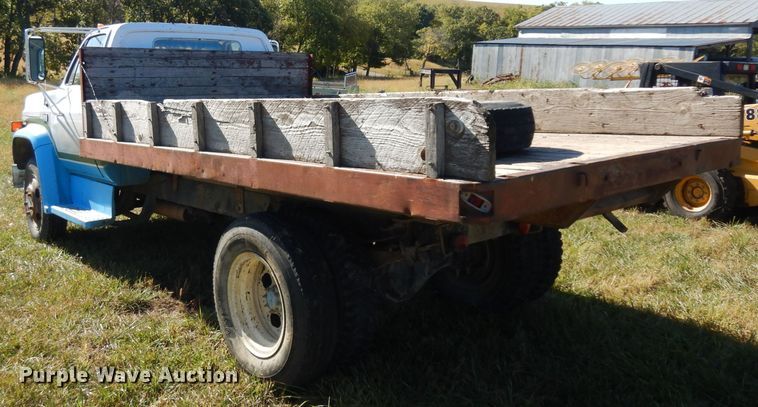 image for item HN9305 1983 Chevrolet C60  flat dump bed truck