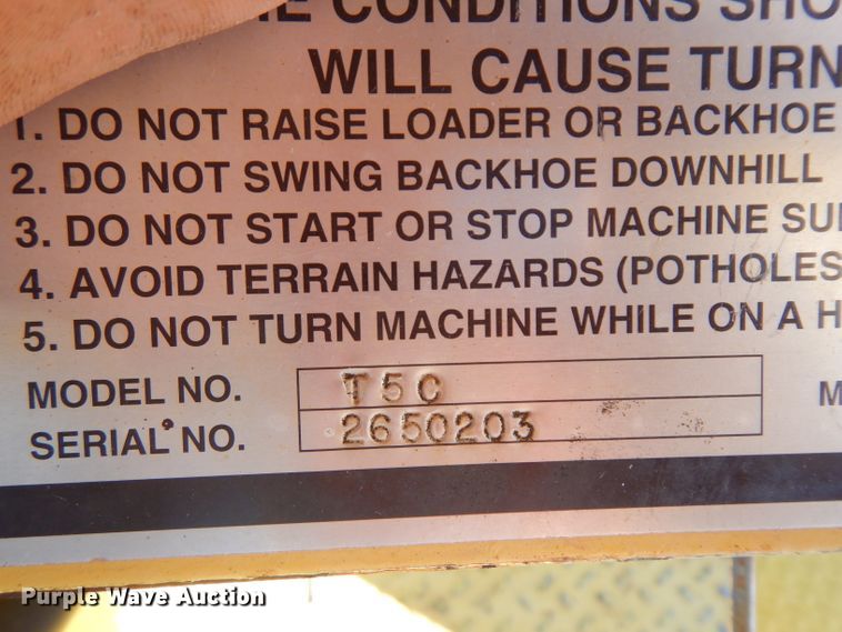 image for item HN9308 Terramite T5C  backhoe