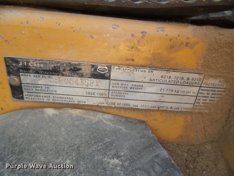 image for item DD0251 1995 Case 621B  wheel loader