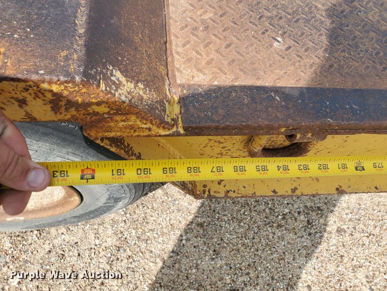 image for item DD0321 1982 Tech Steel equipment trailer