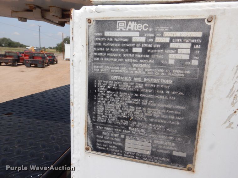 image for item DD0345 1995 Chevrolet C3500  bucket truck