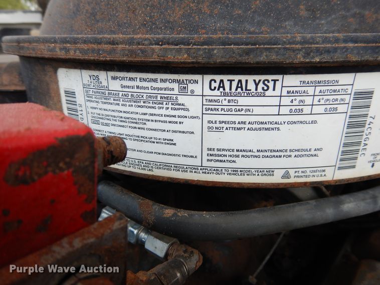 image for item DD0345 1995 Chevrolet C3500  bucket truck