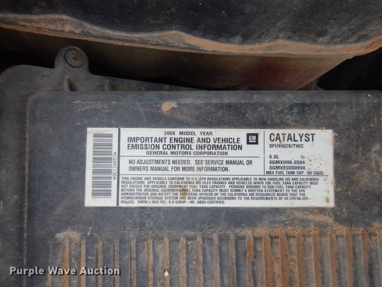 image for item DD0351 2008 Chevrolet Silverado 3500HD  winch truck