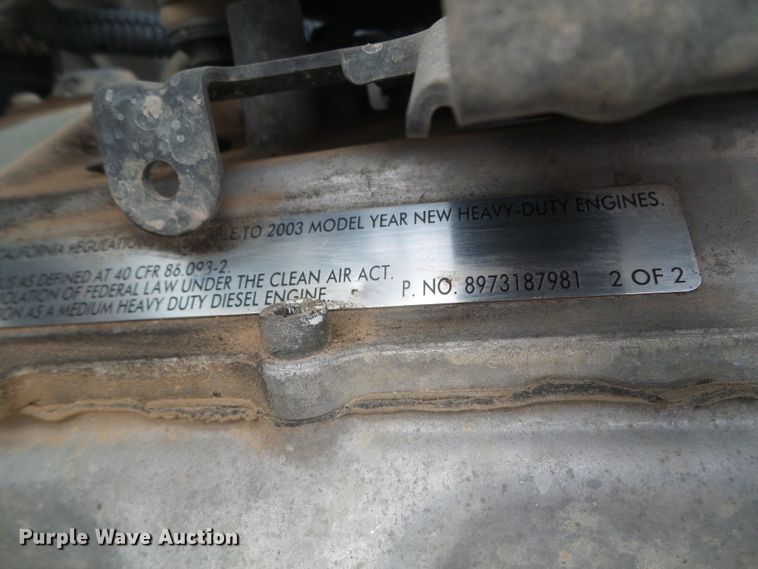 image for item DD0354 2003 Chevrolet C4500  flatbed truck