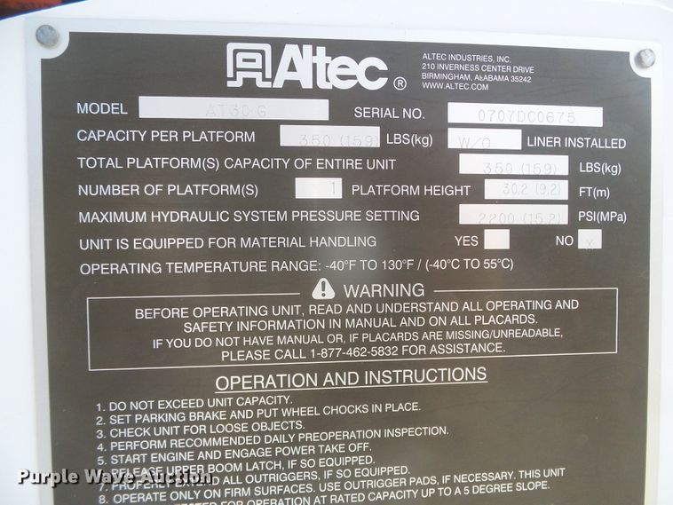 image for item DD0356 2008 Ford F450 Super Duty  bucket truck