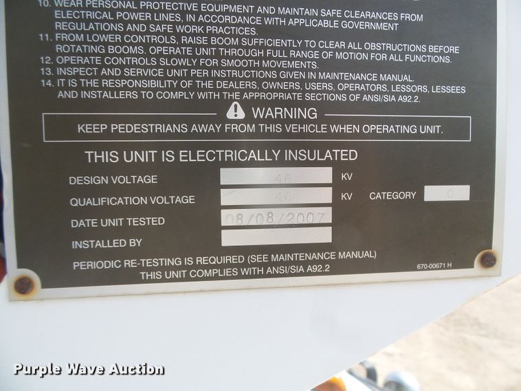 image for item DD0356 2008 Ford F450 Super Duty  bucket truck