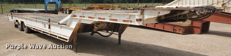 image for item DD0358 1981 Schwartz PFD-SD drop deck equipment trailer
