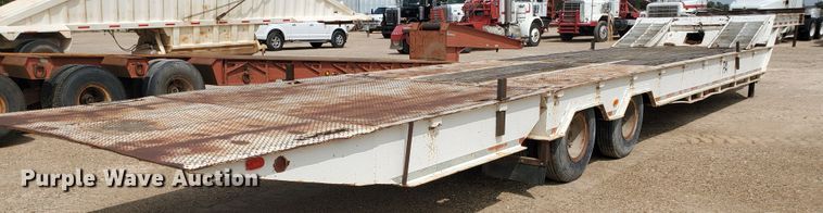image for item DD0358 1981 Schwartz PFD-SD drop deck equipment trailer