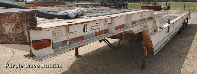 image for item DD0358 1981 Schwartz PFD-SD drop deck equipment trailer